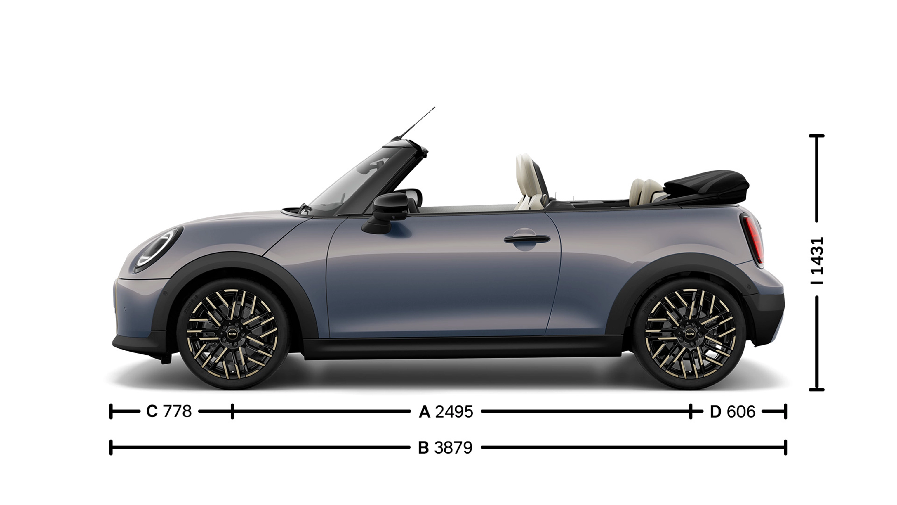 MINI Cooper -avoauto – mitat – introkuva